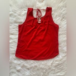 Women’s Red Sleeveless Shirt